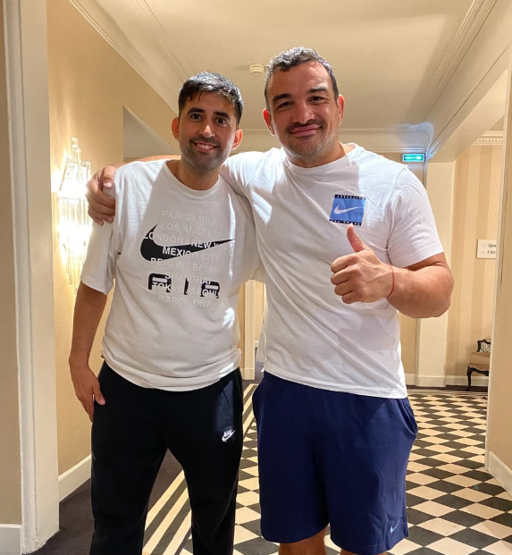 Matias Rojas avec Agustín Creevy